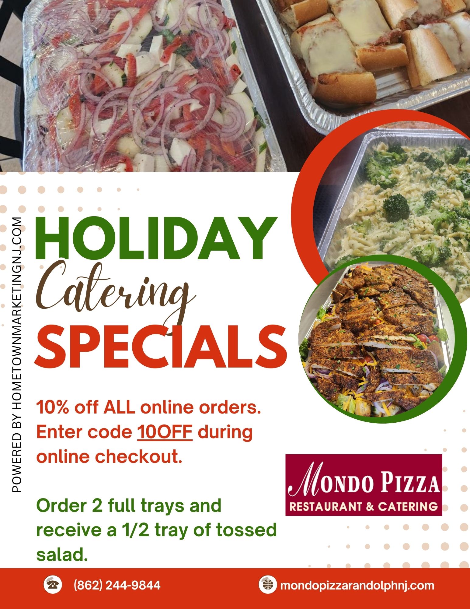 Mondo Pizza Holiday Catering Specials    1232024